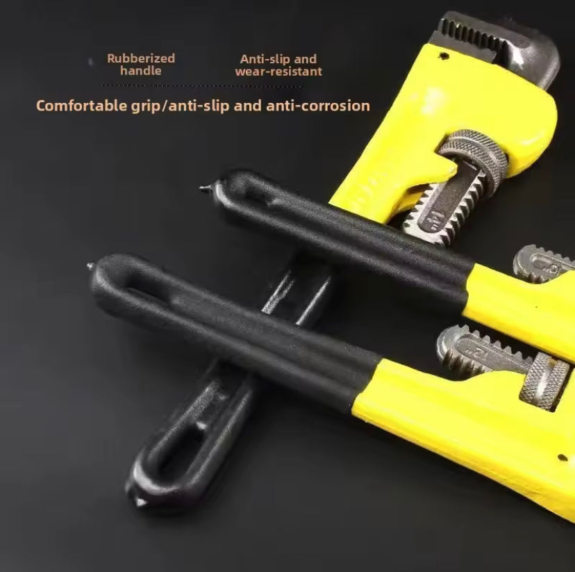 Multi-Purpose Pipe Pliers Self-Tightening Pliers Labor-saving Water Pipe Pliers Water Pipe Black&Yellow Hand Tools Universal