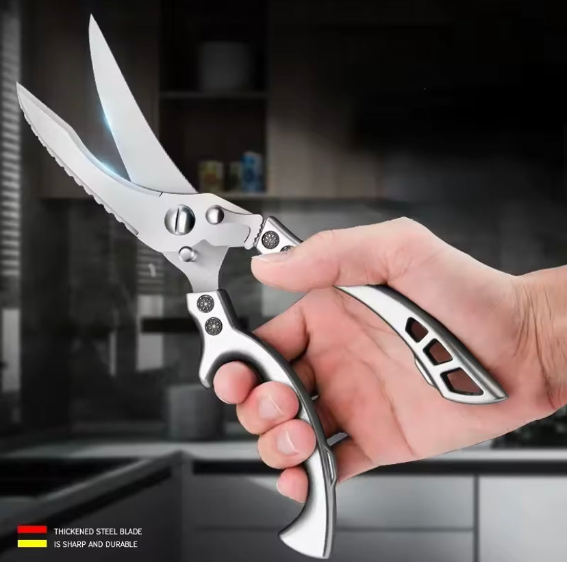 Heavy Duty Kitchen Scissors Meat Fruit Boning Fishing Hunting Camping  Professional Stainless Steel Chicken Bone Kitchen Shears