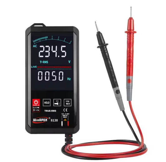WinAPEX 8138 Touch Screen Digital Multimeter Automatic 6000 Counts True-RMS Voltage Frequency Capacitance Diode NCV Tester