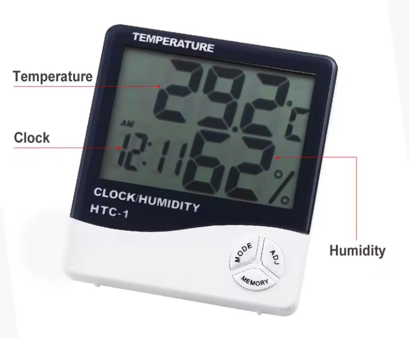LCD Digital Thermometer Hygrometer Indoor Room Electronic Temperature Humidity Meter Sensor Gauge Weather Station For Home