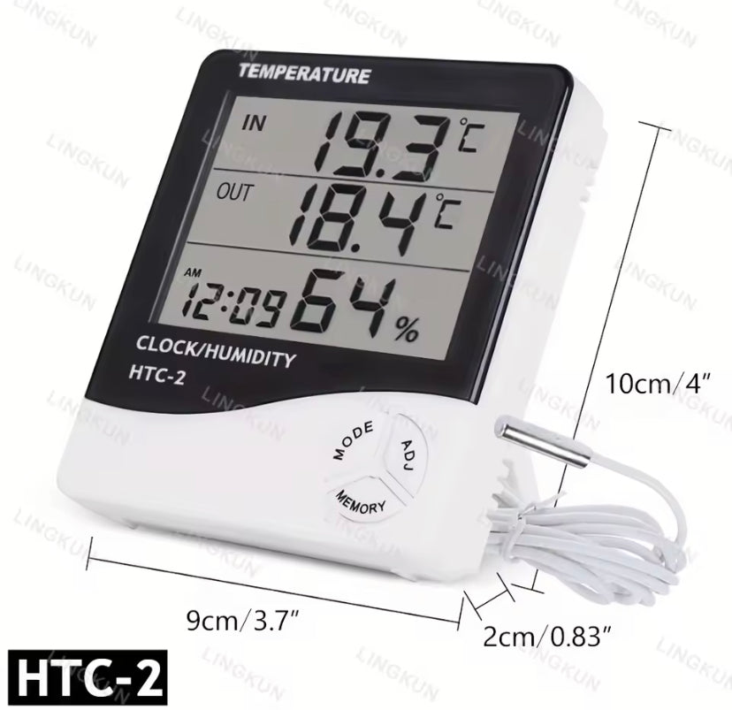 LCD Digital Thermometer Hygrometer Indoor Room Electronic Temperature Humidity Meter Sensor Gauge Weather Station For Home