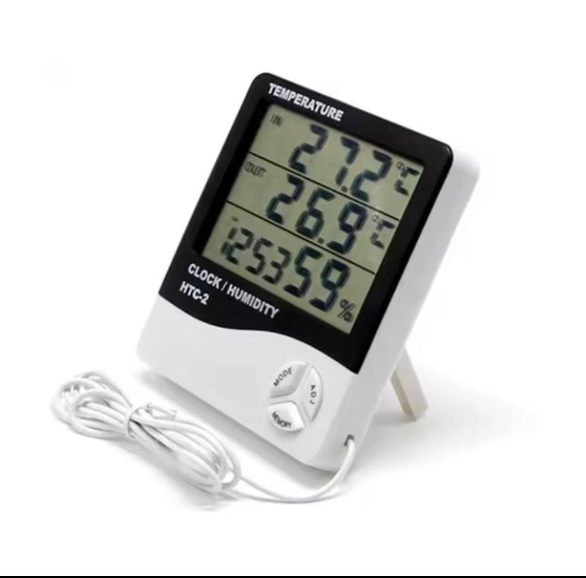 LCD Digital Thermometer Hygrometer Indoor Room Electronic Temperature Humidity Meter Sensor Gauge Weather Station For Home