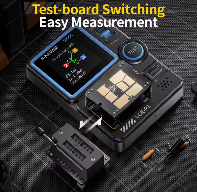 LCR-P1 Transistor Tester Diode Triode Capacitance Resistance Meter LCR ESR Meter NPN PNP MOSFET IR Multifunction Tester