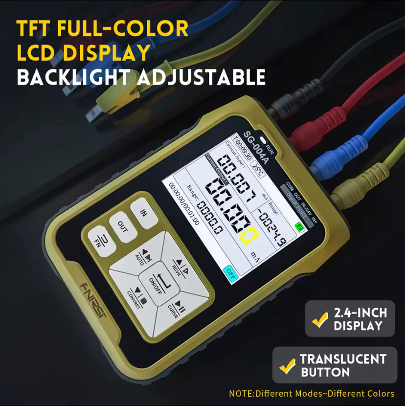 FNIRSI SG-004A 4-20mA Multifunctional Signal Generator Thermocouple Resistance Pressure Transmitter Process Calibrator