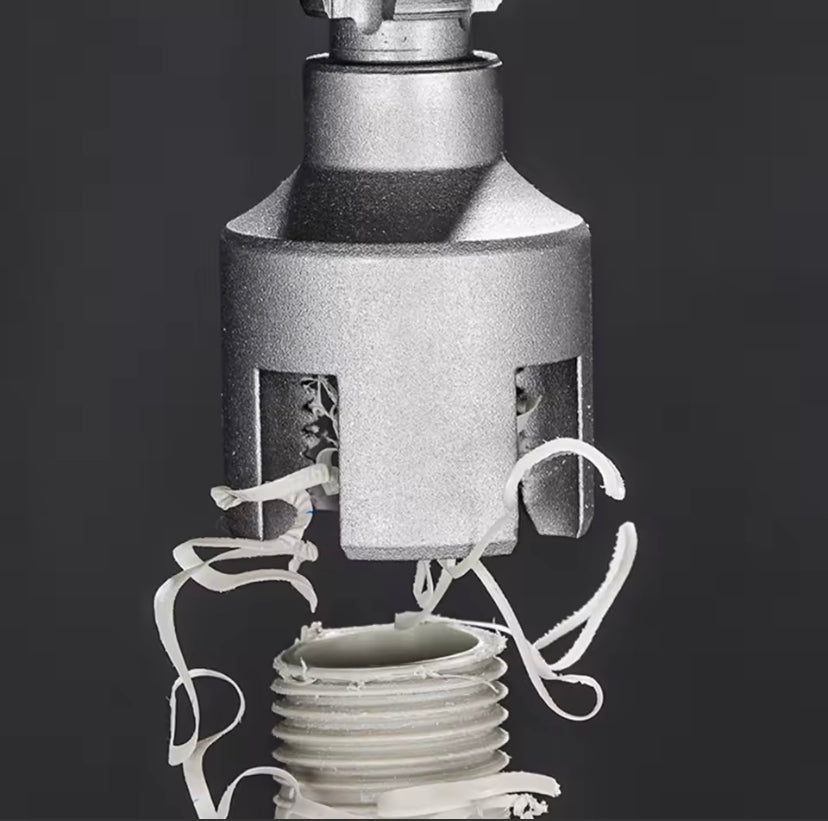 1 inch Pipe Threader Electric Drill PVC PPR Pipe Threading Tool, 1 Inch Internal External Thread Cutter Plumbing Water Pipe Thread Maker