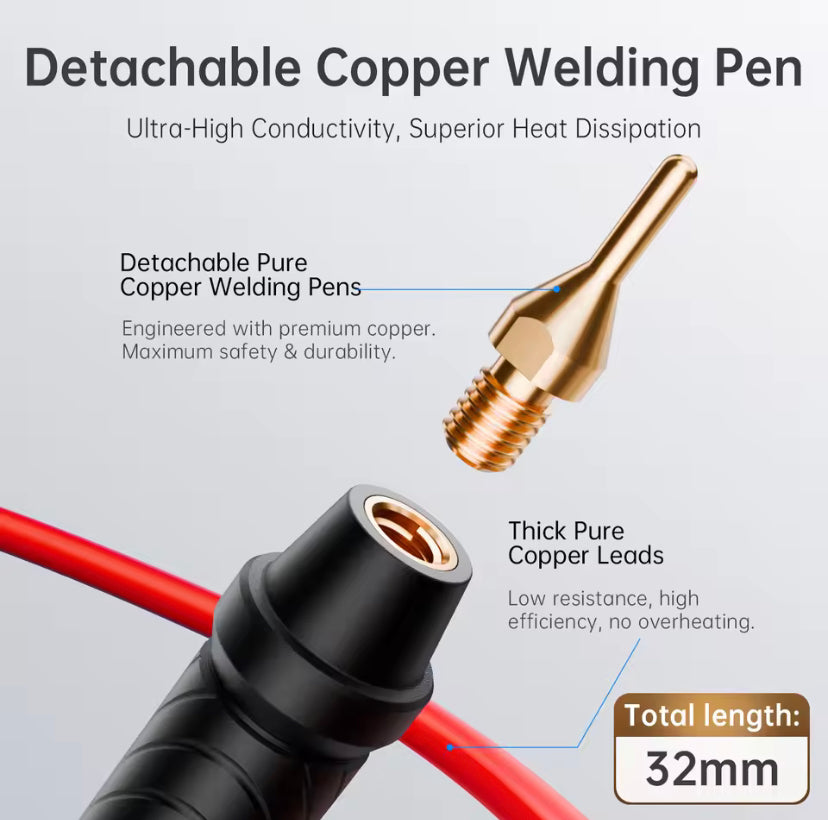 FNIRSI SWM-20 Portable Spot Welder Double Pulse Battery Welding Machine 18650 Battery DIY Pack Welding Tool 0.4mm Nickel Chip