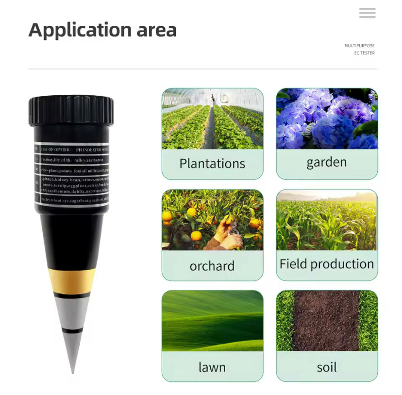 2 in 1 Soil PH&Moisture Meter CE Certified Soil Temperature Humidity Sensor Electric Conductivity Soil Moisture Meter Sensor