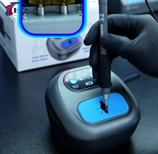 SUNSHINE S4 Soldering Iron Tip Cleaner Dual Infrared Auto Sensor Induction Cleaning Machine/Tip Protection for Repair Station