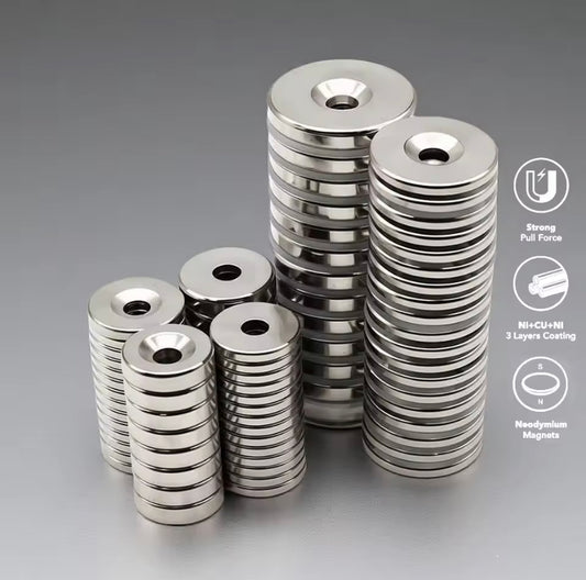 Super Strong Round Powerful Magnet with Holes Magnet for Fridge,DIY,Building,Scientific,Craft,and Office Magnets