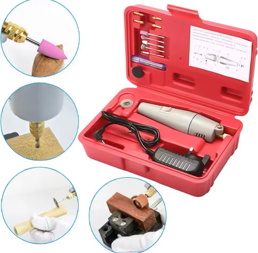 Mini Electric Drill Set DIY Micro Electrical Drill Grinder For Dremel Wood Jewel Stone Cutting Drilling Grinding Engraving Tool