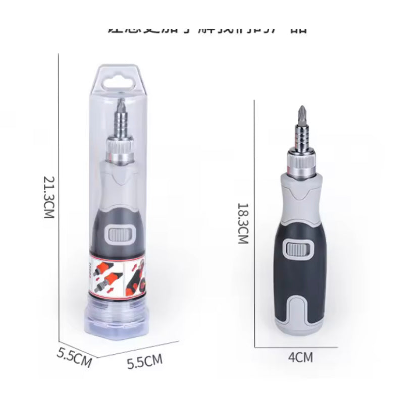 Multifunction Ratchet Screwdriver Sets with 10pcs Drill Head Multi-Angle Portable Household Hand Maintenance Repair Tool