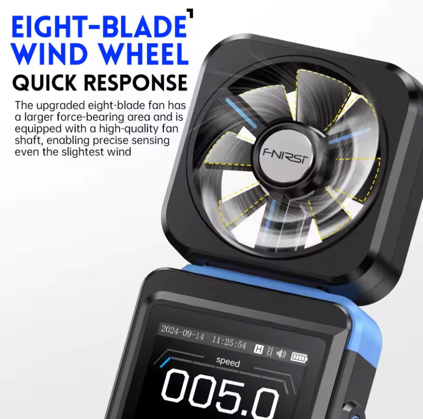 FNIRSI FAM-02 Three in One High Precision Wind Speed Measurement Instrument Handheld Professional Anemometer Anemometer Temperat