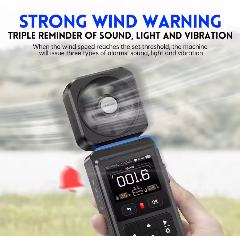 FNIRSI FAM-02 Three in One High Precision Wind Speed Measurement Instrument Handheld Professional Anemometer Anemometer Temperat