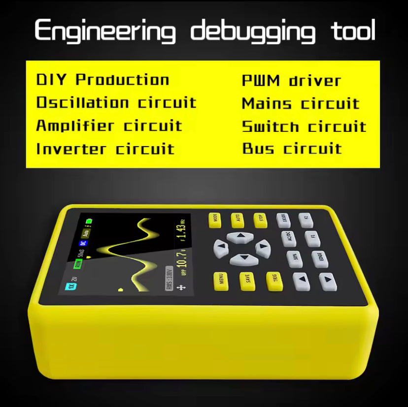 FNIRSI 5012H Handle Osciloscopio Digital Oscilloscope 500MS/s Sampling Rate 100MHz Analog Bandwidth Support Waveform Storage