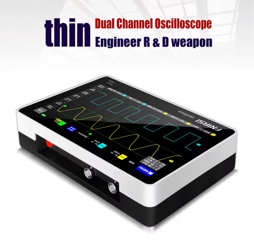 FNIRSI-1013D Portable Oscilloscope 2 Channels 100Mhz Bandwidth 1GSa/s Sampling Rate Tablet Digital Oscilloscope