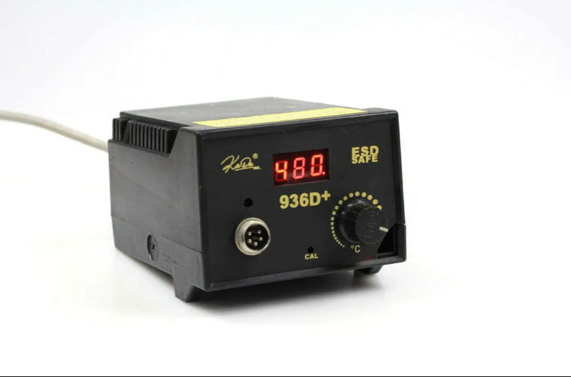 KADA 936D+ 50W Digital Soldering Iron Station with Adjustable Temperature, LED Display, ESD Safe for PCB Repair, Mobile, Circuit, DIY & Electronics Work