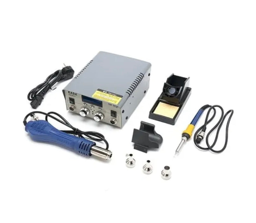 KADA 2018D+ SMD BGA Rework Station Hot Air Gun Soldering Iron 2 in 1 Welding Station