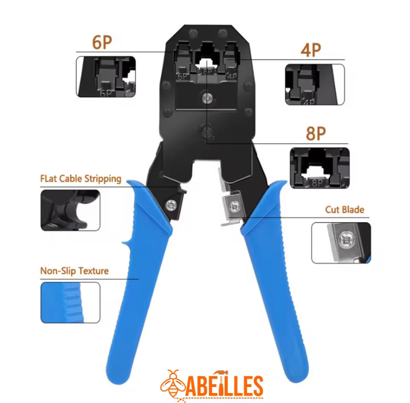 YTH-315 Professional Wire Crimper Stripper Cutter Pliers For Networking And Telecom Use