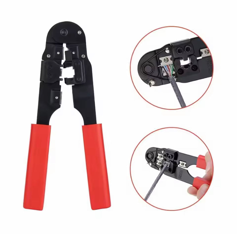Y210 Network Crimping Tool Modular Crimper Networking Wire Tool Kit Cut and Strip Networking Cables only for 8P8C rj45