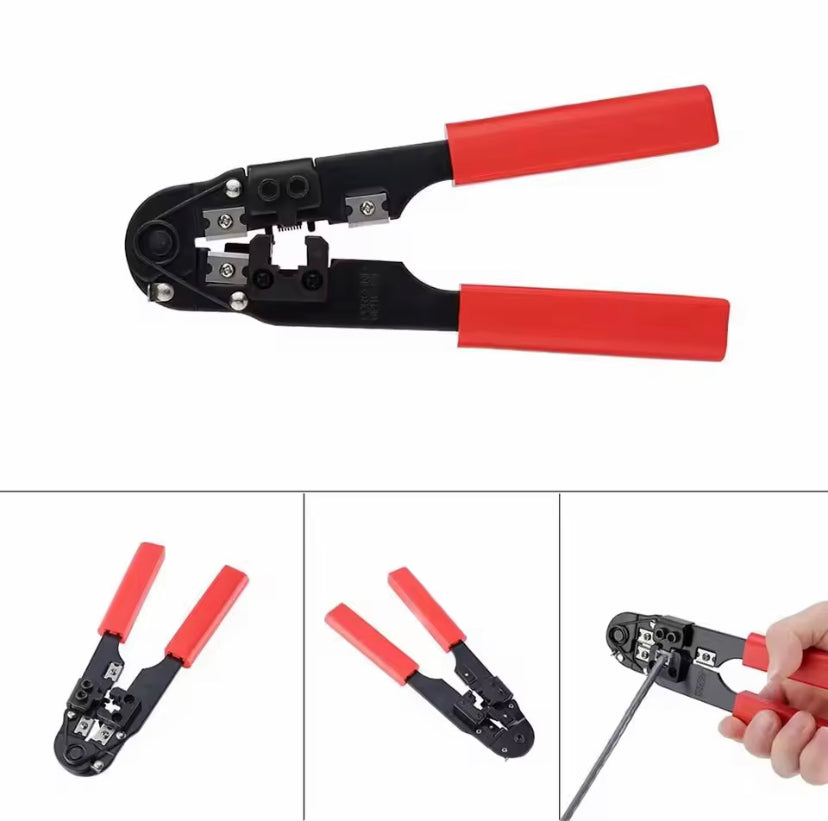 Y210 Network Crimping Tool Modular Crimper Networking Wire Tool Kit Cut and Strip Networking Cables only for 8P8C rj45