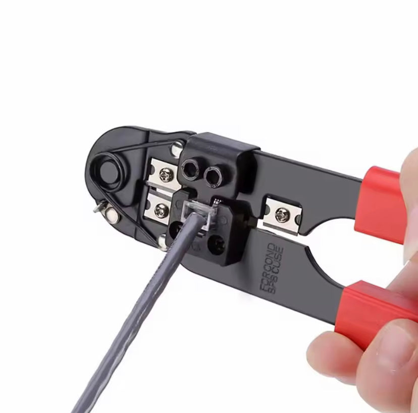 Y210 Network Crimping Tool Modular Crimper Networking Wire Tool Kit Cut and Strip Networking Cables only for 8P8C rj45