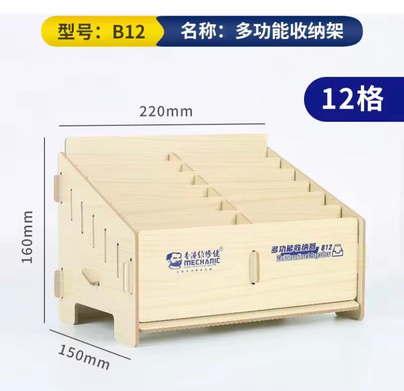 MECHANIC B12 B24 Multifunctional Storage Box Mobile Phone Repair Desktop Storage Rack Screwdriver Insert Box Tool Parts Box