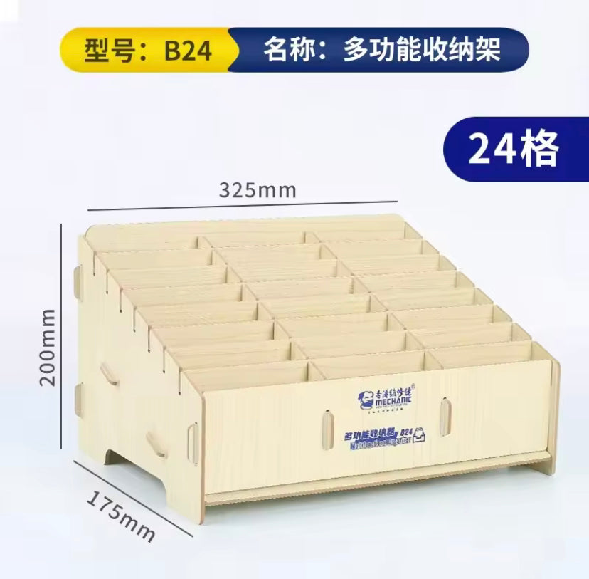 MECHANIC B12 B24 Multifunctional Storage Box Mobile Phone Repair Desktop Storage Rack Screwdriver Insert Box Tool Parts Box