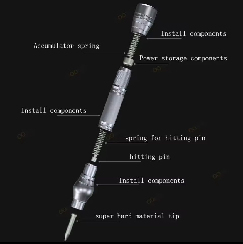 Mechanic iRock 5 Boulder Breaking Pen for IPhone Android Phone HUAWEI Back Cover Glass Broken Lens Module Blasting Repair