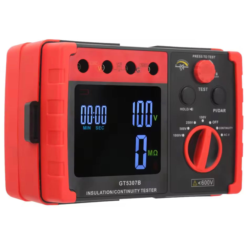 GT5307B Insulation Resistance Tester Megohmmeter Circuit Test High Precision Electronic Shake Meter 1000V