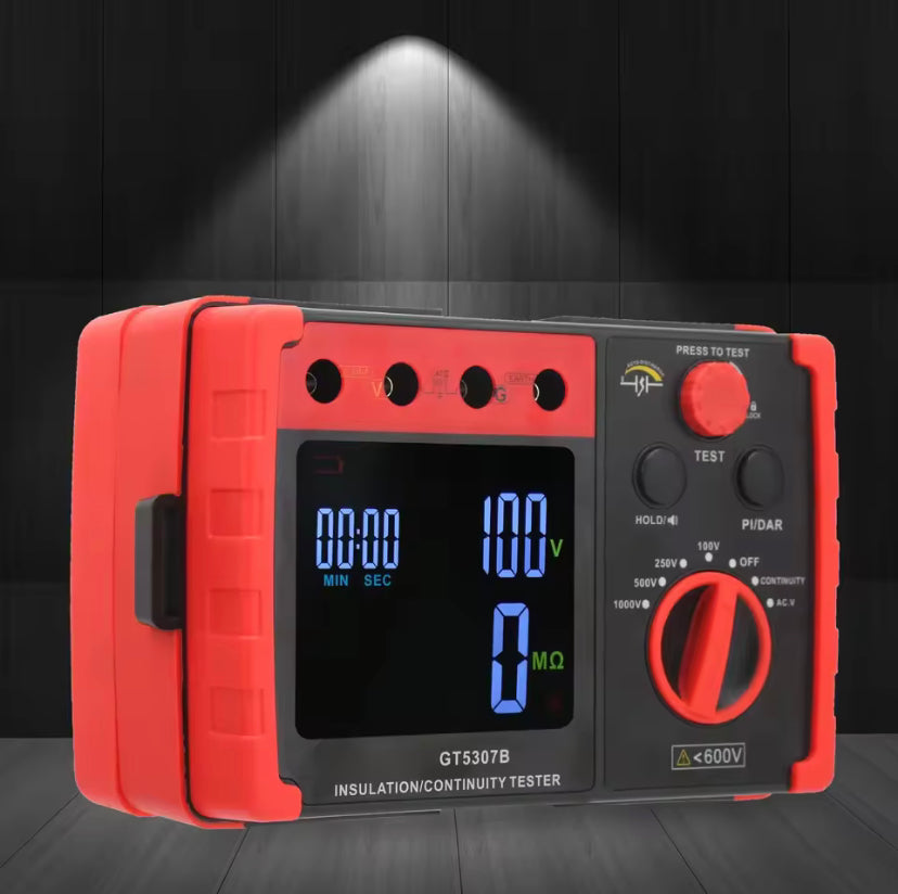 GT5307B Insulation Resistance Tester Megohmmeter Circuit Test High Precision Electronic Shake Meter 1000V