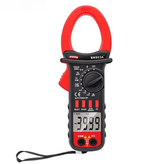SZBJ BM803A+ Digital Clamp Meter Current Multimeter 1000A Temperature Frequency NCV Data Hold Auto Power Off
