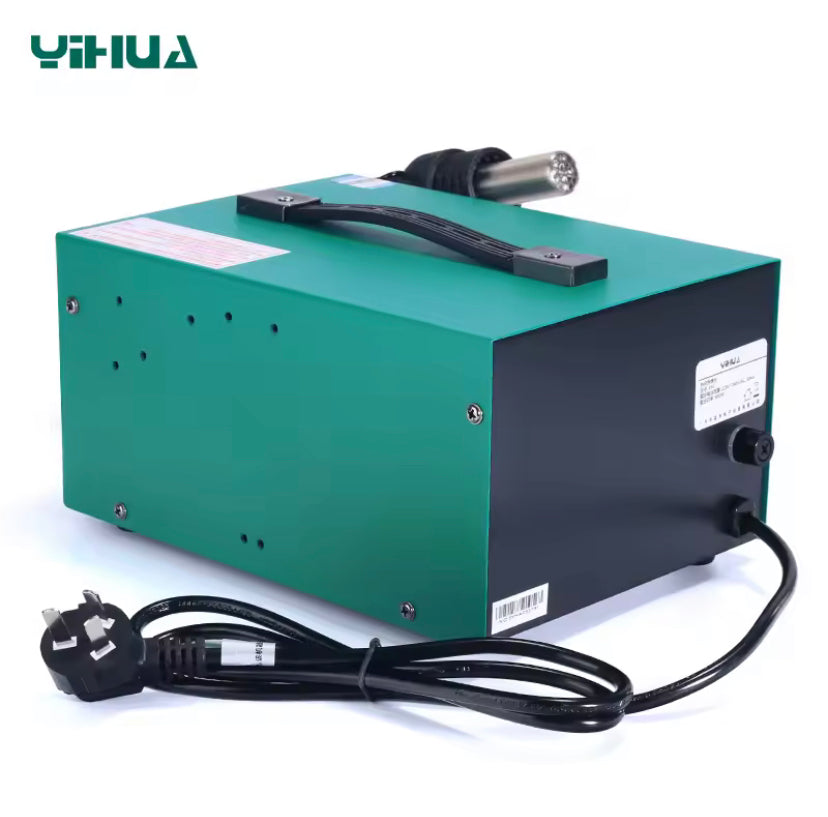 YIHUA 850 3 Nozzles Lead free Air Pump Type Hot Air Soldering Station SMD Rework Station With Heat Gun Desoldering Station