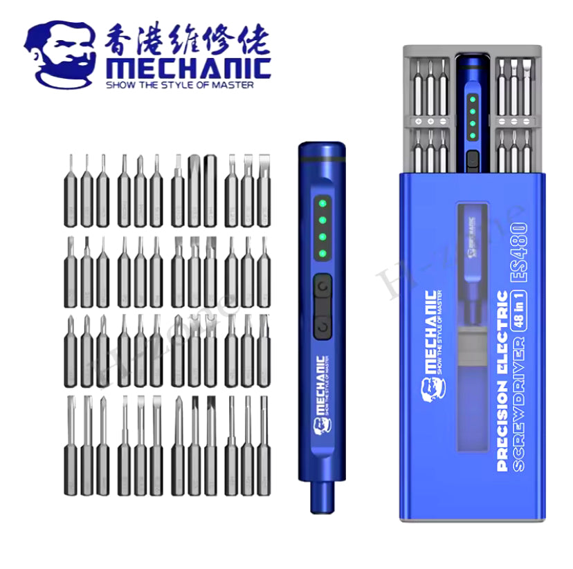 MECHANIC ES480 48in1 Multifunctional Electric Screwdriver Set for Mobile Phone Repair High Hardness Disassembly Screwdriver Tool