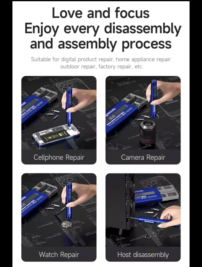 MECHANIC ES480 48in1 Multifunctional Electric Screwdriver Set for Mobile Phone Repair High Hardness Disassembly Screwdriver Tool