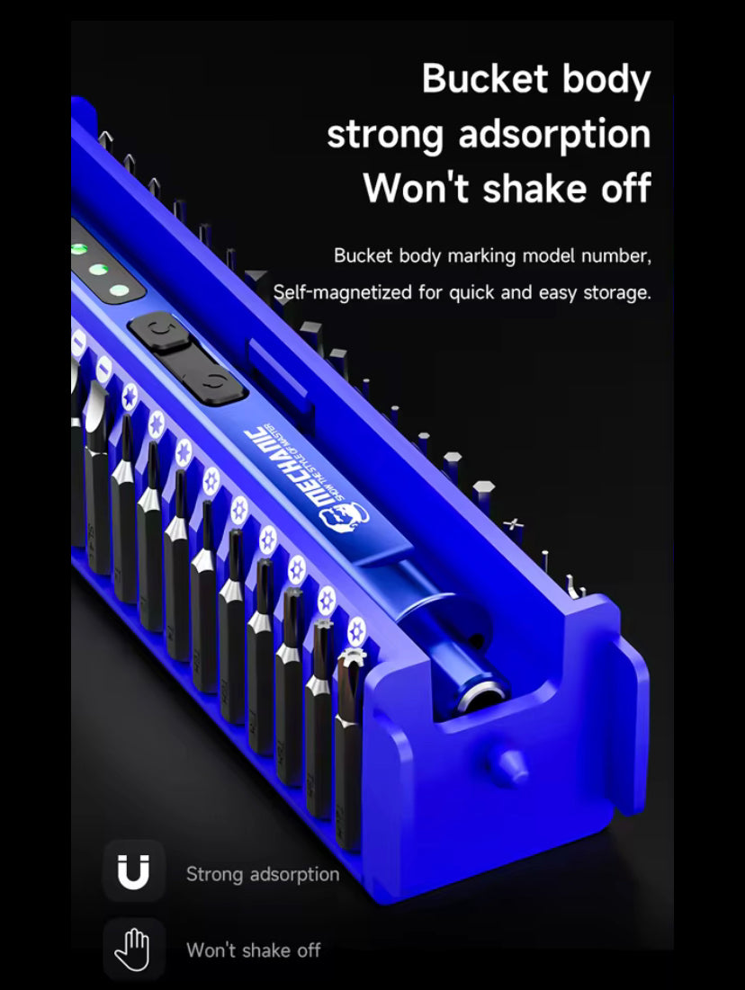 MECHANIC ES360 36-in-1 Set Tools Electric Screwdriver with LED Light Magnetic Bits Electric Manual Dual Mode Repair tools