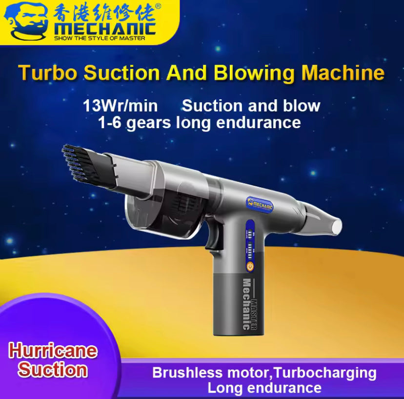 MECHANIC DB10 blowing and suction integrated turbine dust removal fan graphics card keyboard mobile phone computer cleaning tool
