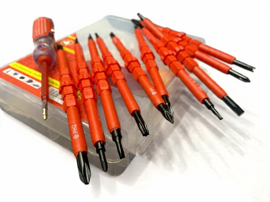 22 in 1  Insulated Screwdriver Set for Electrician Professional Tools Magnetic Screw driver Bits Insulation Hand Tools