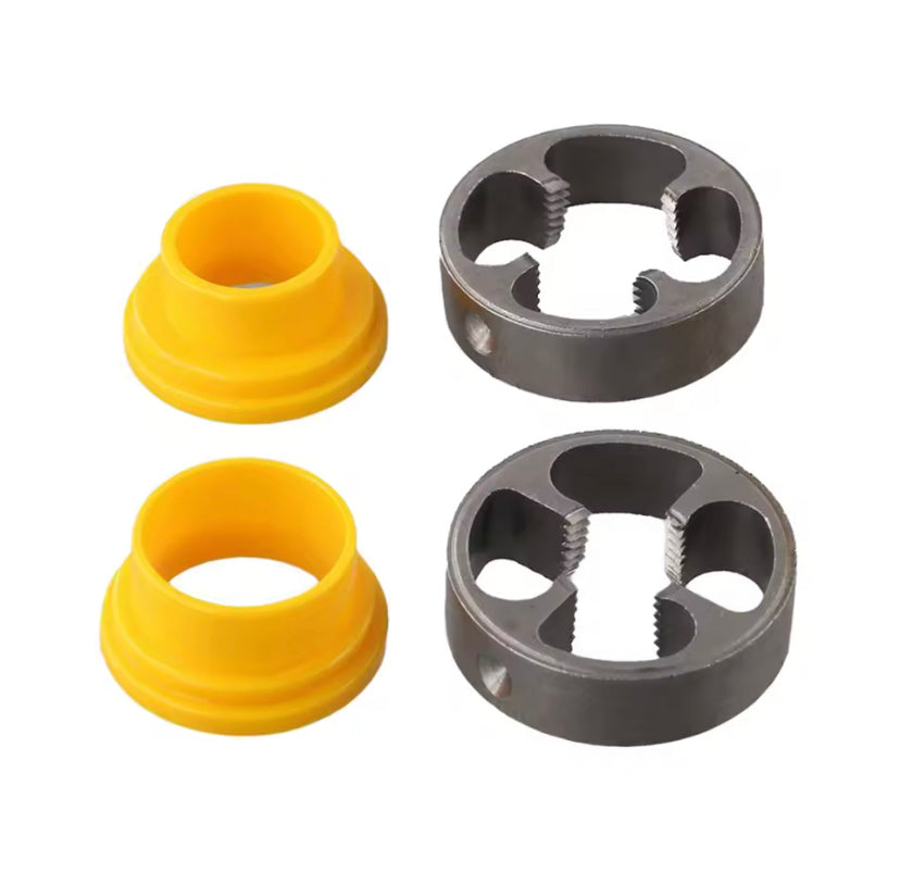 6PCS PVC Pipe Threader NPT Thread Tap Die Set Plumbing PVC Thread Tool Screw Die Set Hand Tool Pipe Threader Plumbing Tool