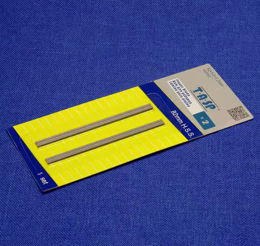 2PCS 82mm HSS Planer Blade 82 x 5.5 x 1.2 mm Reversible Wood Planer Knife for Woodworking Machinery Parts