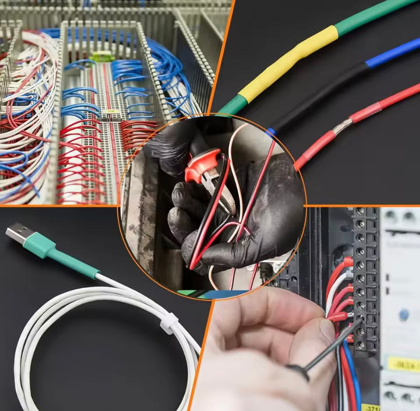 328PCS Heat Shrink Tube Set Shrink Tubing heat-shrinkable tube Electrical Connection Wire Organizer insulation Cable Connector Sleeving