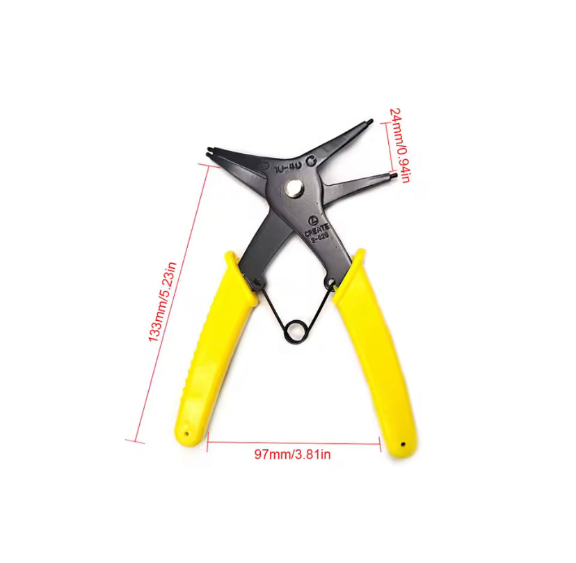 2 in 1 Internal External Snap Ring Pliers Multi Color Dual Purpose Retaining Circlip Pliers Tool for Inside Outside Rings