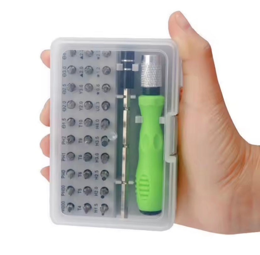 32 in 1 Multifunctional Screwdriver Set with 30 PCS Magnetic Screw Driver Bits Hand Repair Tool for Watch PC  Phone