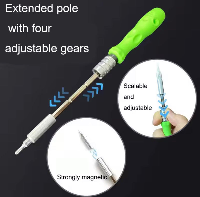 32 in 1 Multifunctional Screwdriver Set with 30 PCS Magnetic Screw Driver Bits Hand Repair Tool for Watch PC  Phone