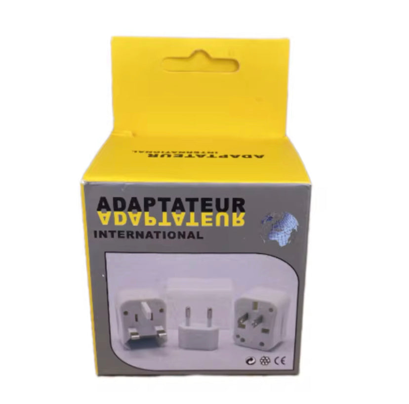 3 in 1 Global Travel Conversion 3 Sockets Plugs Universal Adapter Travel Abroad Converter Household Plugs US/AU/EU/UK Three-In-One
