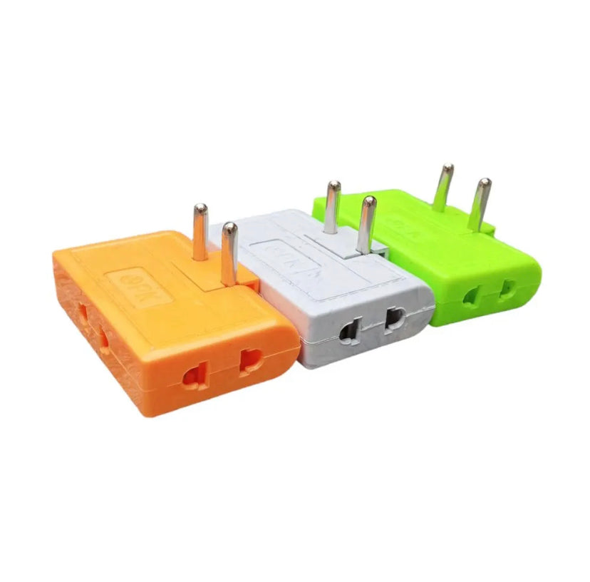EU Plug 3 AC Outlet Power Strip Multiprise 1 Convert 3 Extension Electrical Socket 180° Rotating Fulfillment Socket AC Adapter