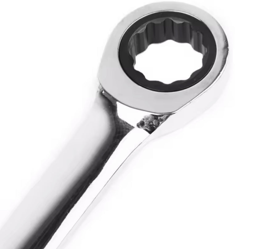 7-Piece Ratchet Wrench Set Dual-purpose Quick Ratchet Wrench Opening Plum Blossom Wrench Quick Removal Industrial Grade 8-19mm