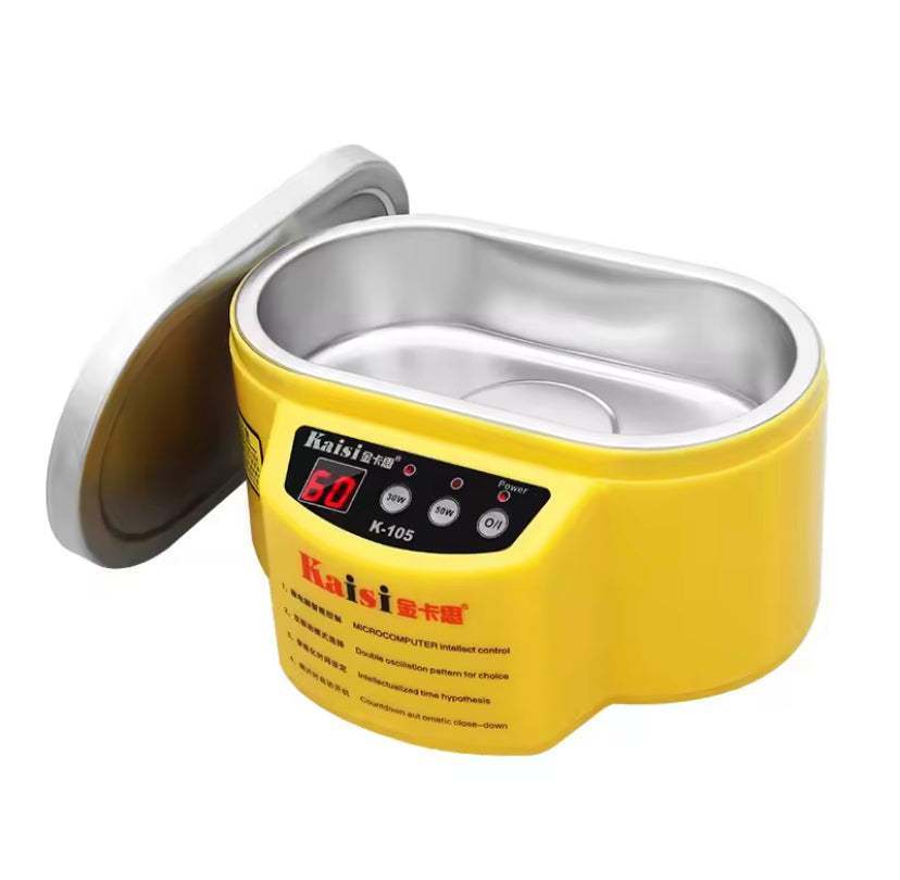 KAISI Ultrasonic Cleaner K-105 For Mobile Phone Motherboard Glasses Jewelry Repair Tools Tweezers Cleaning Tool