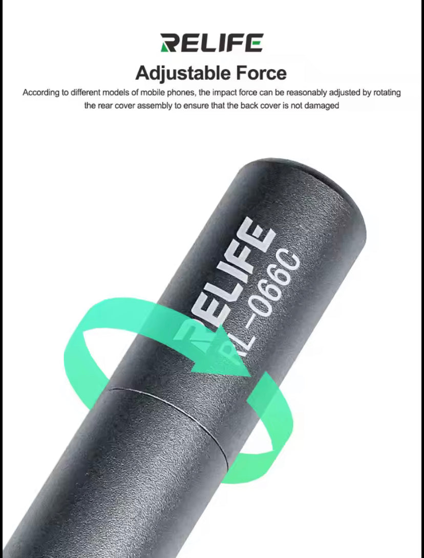 RELIFE RL-066C Mobile phone glass back cover blasting pen tungsten steel pen Crack Demolishing Pen fixed-point breaking glass