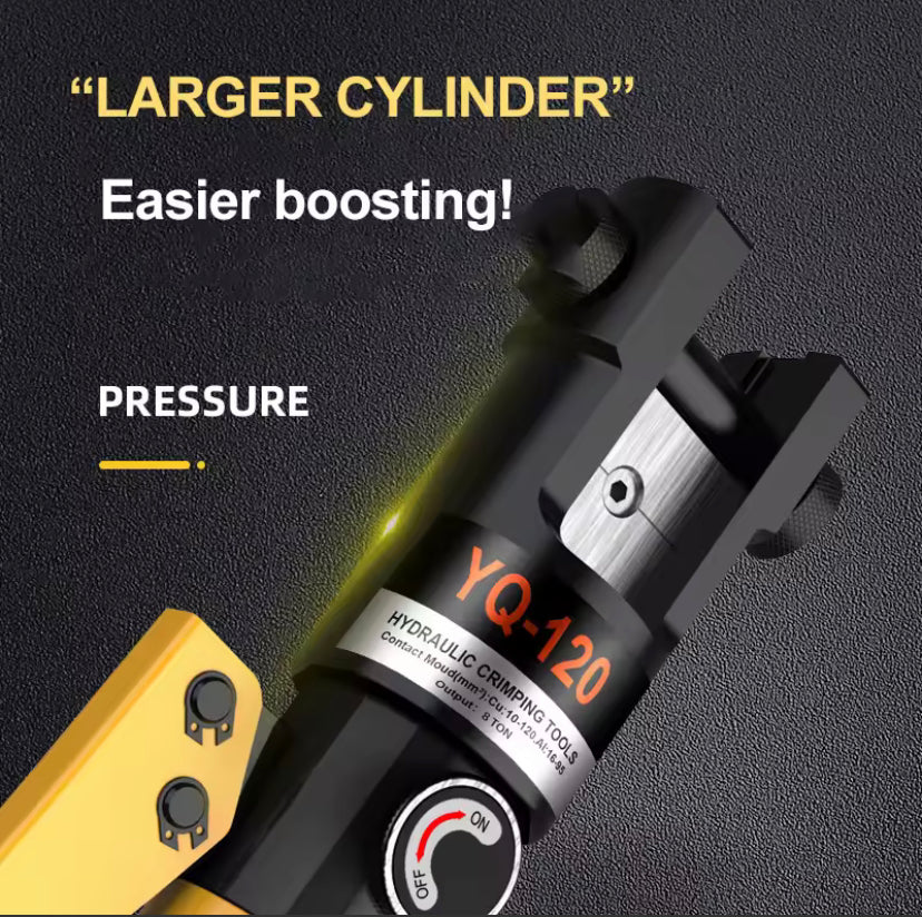 YQK-120 Hydraulic Crimping Tool with Crimping Range from 10-120MM2 Hydraulic Crimping Plier for Cable Lug  CU/AL Connectors