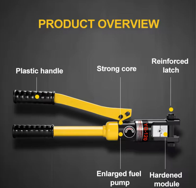 YQK-120 Hydraulic Crimping Tool with Crimping Range from 10-120MM2 Hydraulic Crimping Plier for Cable Lug  CU/AL Connectors